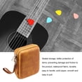 thumbnail image 3 of Portable Zipper Closure Guitar Pick Storage Bag Waterproof Plectrum Protective Bags Large Organizer Carrying Case Musical Instrument Orange Half Mesh, 3 of 9