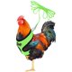 thumbnail image 1 of Xs Adjustable Chicken Leash Vest Green, 1 of 2
