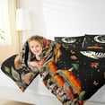 thumbnail image 4 of Manfei Cartoon Mushroom Bedding Comforter Set,Rustic Fungus Plant Twin Comforter Sets,bohemian Exotic Style Bedding Set For Girls Teens,Microfiber Bedroom Decor Reversible,2-Piece, 4 of 8