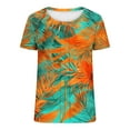 thumbnail image 7 of Ruimatai Women's T-Shirt Casual Loose Fit Round Neck Short Sleeve Solid Color Top for Everyday Comfortable Wear, 7 of 7