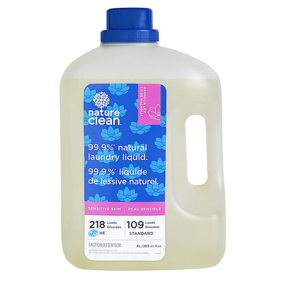 Nature Clean Magnolia Lily Liquid Laundry Detergent, 6L, 218 Loads