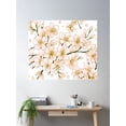 thumbnail image 2 of Cherry Blossoms Watercolour Poster Wall Art, Modern Wall Decor For Living Room Bedroom, 12x18 UNFRAMED, 2 of 3