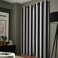 thumbnail image 3 of Simple Black And White Stripes Curtains Decor Swag Kids Room Curtain Panels With Grommets Window Treatment Val, 3 of 5