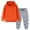 Orange 1, variant on OGLCCG Kid's Hooded Tracksuit Set Boys Girls 2 Pieces Pullover Hoodie and Sweatpants Set Solid Color Cotton Sweatsuit for 1-12 Years