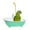 green, variant on Plastic Pet Parrot Bathtub with Electric Shower for Summer, Promotes Healthy Bathing Habits