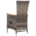 thumbnail image 5 of vidaXL 7 Piece Garden Dining Set Poly Rattan Grey, 5 of 5