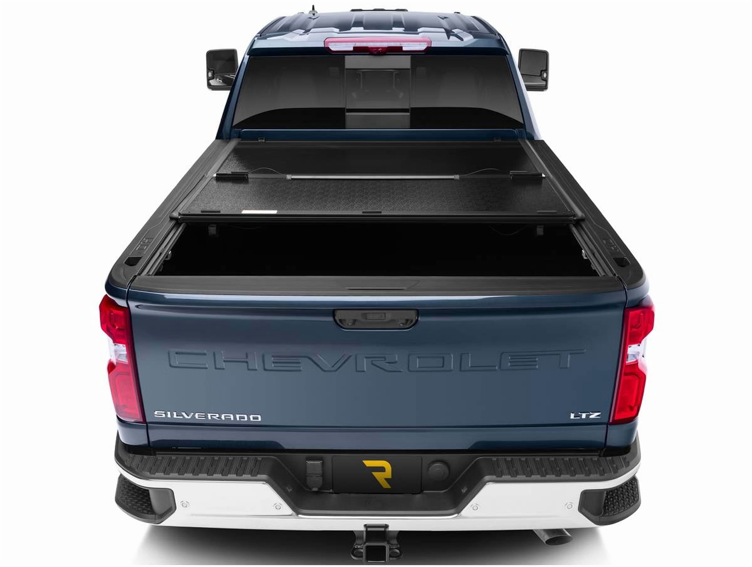 RealTruck UnderCover Flex Hard Folding Tonneau Cover Fits 2007-2013 Chevy/GMC Silverado/Sierra 1500 w/ bed caps 6'7" Bed (78.7")