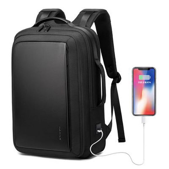 Business Computer Backpack Men's Travel Large Capacity Backpack,Black