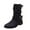 Black, variant on Retro Slouch Mid-Calf Riding Boots Wide Leg Casual Vintage Wide-Calf Pull On Booties Winter Comfort Wild Boot Shoes