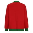 thumbnail image 5 of Luxalzxs Ugly Christmas Sweaters for Women 2023 Winter Casual Fashion Pullover Long Sleeve Round Neck Knitted Sweater Red Sweater New Year's Holiday Sweater, 5 of 5