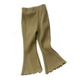 thumbnail image 2 of Esaierr Toddlers Girls Flare Leggings High Waist Yoga Pants Kids Bell Bottoms Summer Casual Trousers 1-10Y, 2 of 9