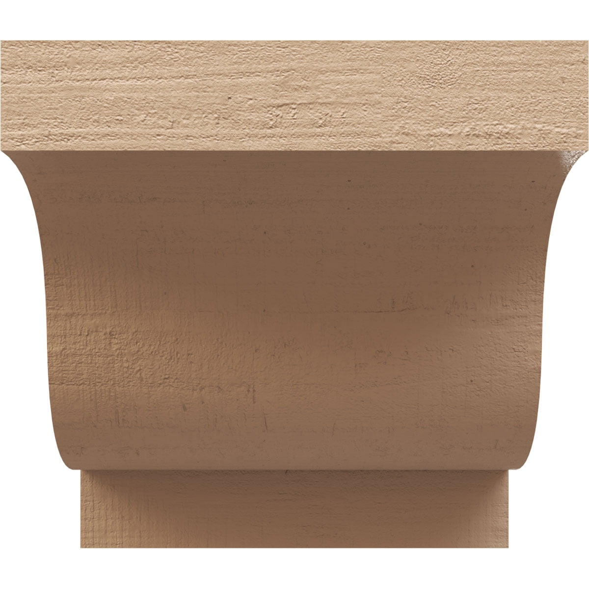 7"W x 7"D x 7"H Wide Newport Rough Cedar Woodgrain TimberThane Corbel, Primed Tan