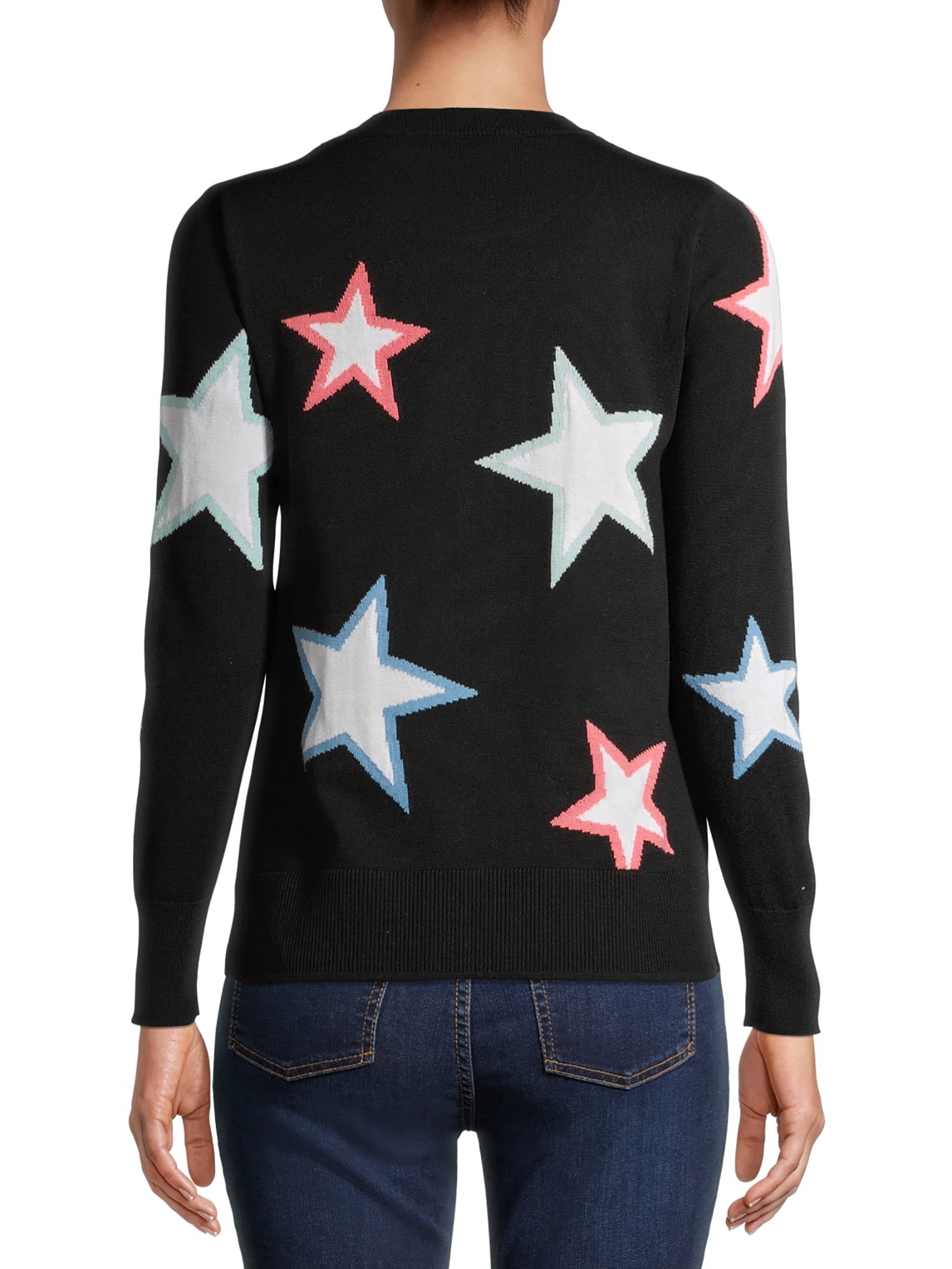 Star Crewneck Sweater - Walmart 