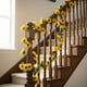 thumbnail image 5 of Guirnalda de glicina artificial | Enredadera de flores artificiales de 2,4 metros de largo con 26 flores | Decoración de plástico rosa, rojo, morado, caqui, amarillo y blanco para bodas y hogar, 5 of 5