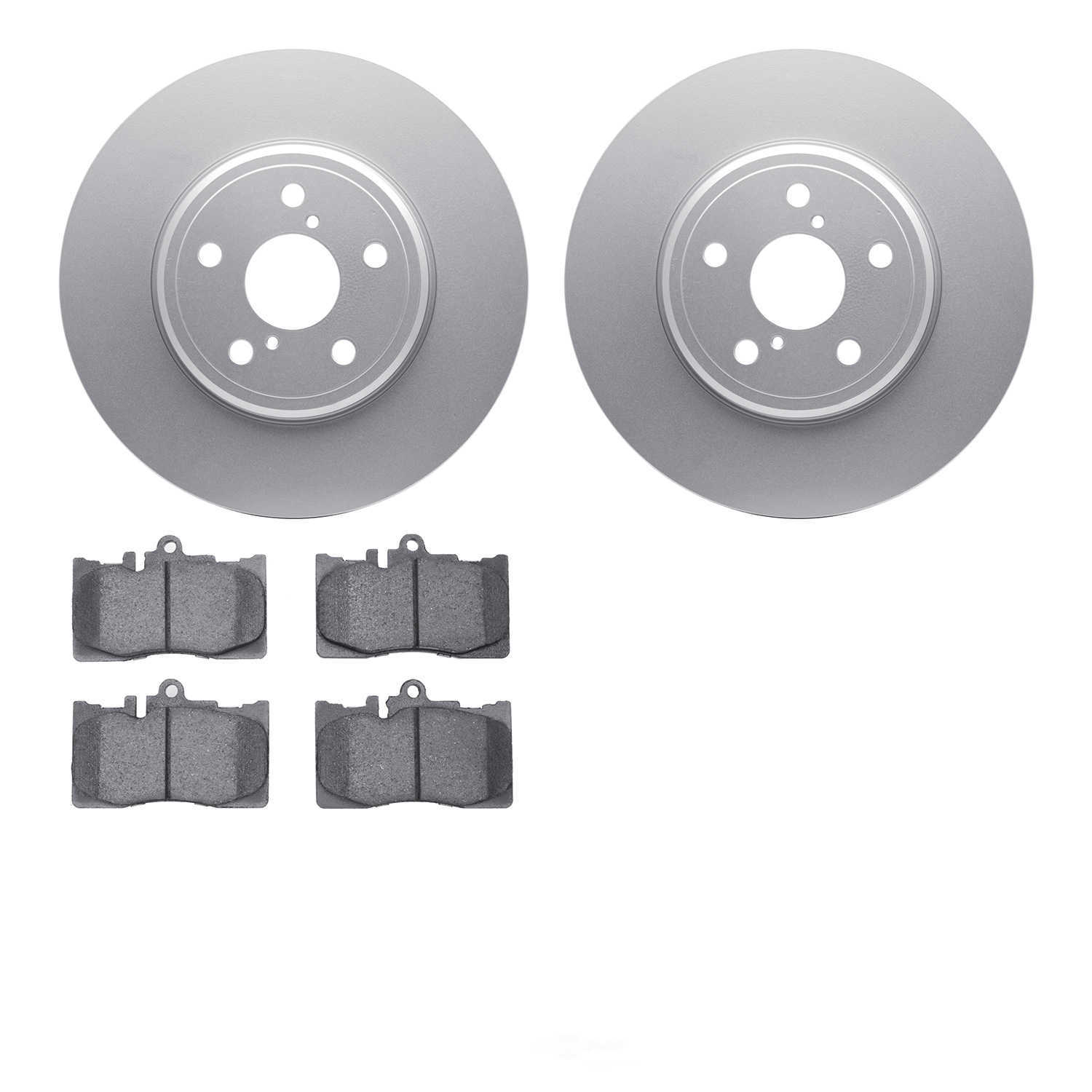 Dynamic Friction Company 4502-75039 DFC GEOSPEC Rotors with 5000 Advanced Brake Pads