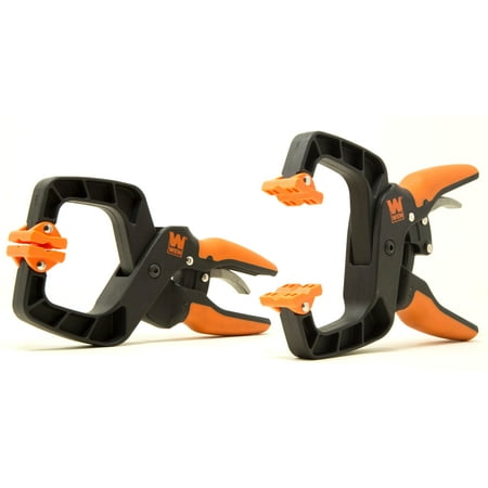 UPC: 0044459993698 | WEN Quick-Release Ratcheting Hand Clamps with 2-Inch Jaw Opening and 2-Inch Throat  2 Pack
