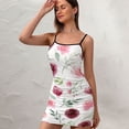 thumbnail image 3 of Ladies Elegant Sling Sleeveless Sexy Dress rose, 3 of 6
