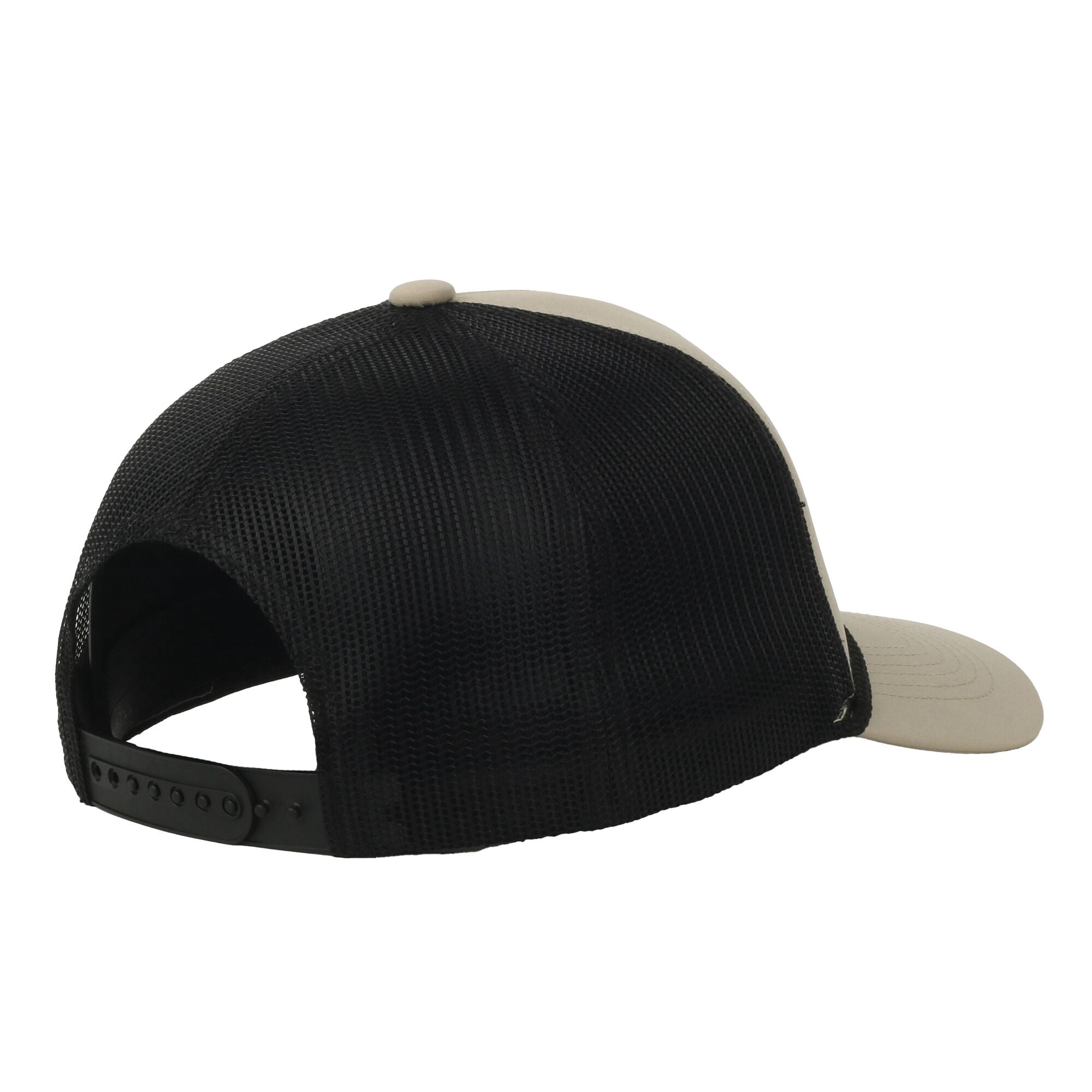Beige/Black Catfish 5-Panel Fishing Cap – Structured, Embroidered, Snapback, One Size