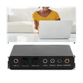 thumbnail image 3 of External Sound Card,Digital Playback Digital Recording Mode,Computer External Sound Card Audio Adapter for Karaoke, 3 of 8