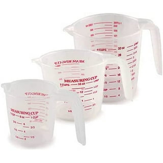 Norpro 1 Plastic Measuring Cup, Multicolored 1 Cup, 2 Cup, 4 Cup Volume (3  Pack) : Target