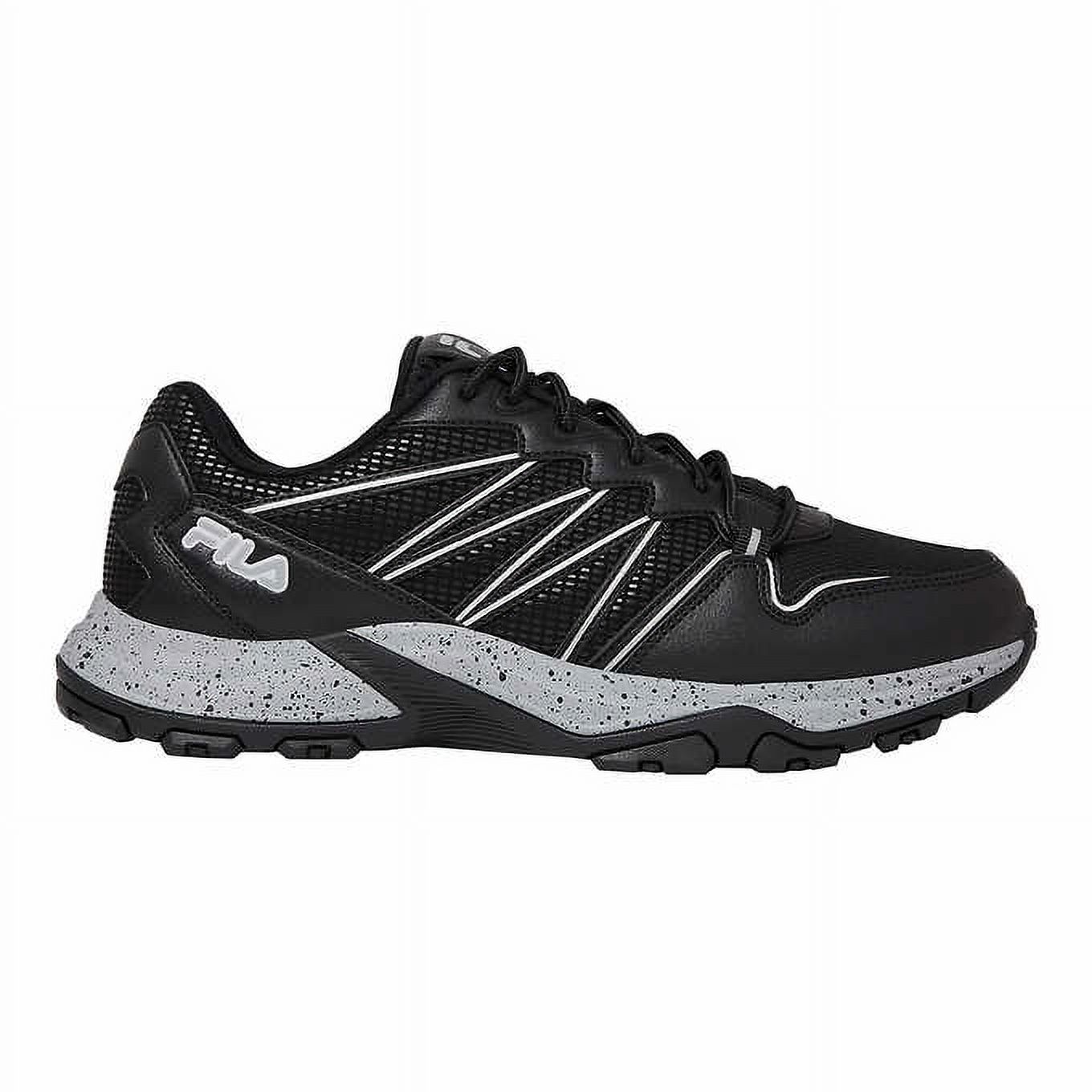 Fila Men's Quadrix Trail Running Shoes Sneakers, Black, Sz 8 - image 2 of 5