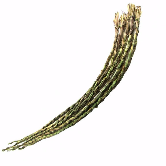 Organic Sweetgrass Braid Energy Cleansing Smudge Herb American Smudging Incense