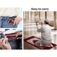 thumbnail image 4 of Abiyou 1 Piece Prayer Mat, Musilm Prayer Mat, Polyester Prayer Rug, Portable Travel Prayer Mat, Travel Prayer Rug with Compass, for Muslim Prayer, Ramadan (Red), 4 of 6
