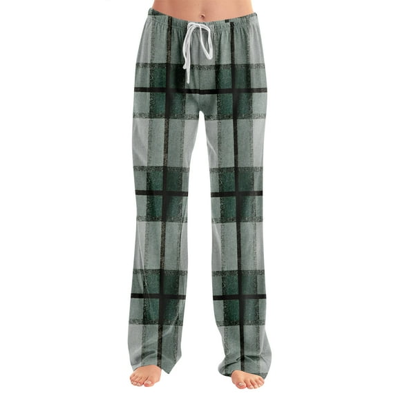 Adult Fashionable Loose Christmas Printed Casual Pants, Loungewear Sleep Pants with Drawstring Elastic Waist for Home and Comfortable Wear,Navy,XL