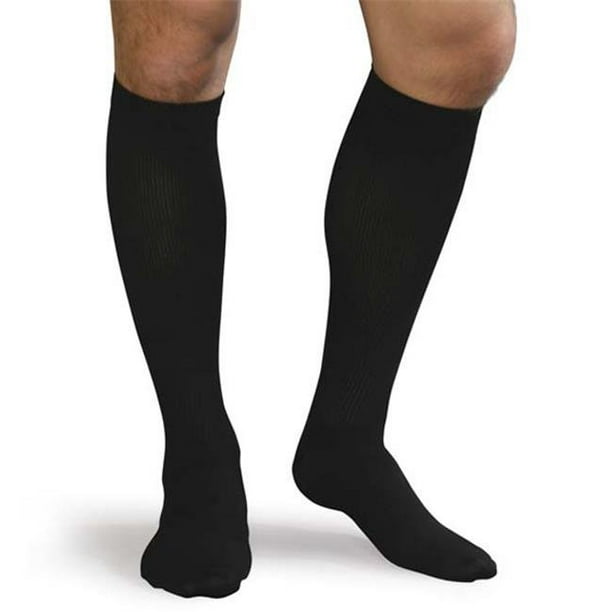 Advanced Orthopaedics 9503 BL 30 40 mm Hg Compression Mens Support Socks, Black Small