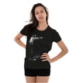 thumbnail image 2 of Michael Jackson Signature Autograph Womens Slim Fit Graphic Tee Brisco Brands S, 2 of 6