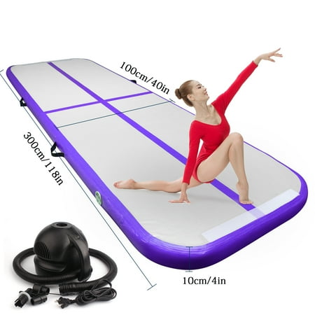 Fbsport 10ft 3m Inflatable Gymnastics Airtrack Tumbling Mat Air