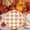 M, variant on 25PCS Thanksgiving Fall Pumpkin Paper Plates, Food-Grade Disposable Plates with Maple Leaf Pattern, Party Tableware for Birthday Wedding Holiday