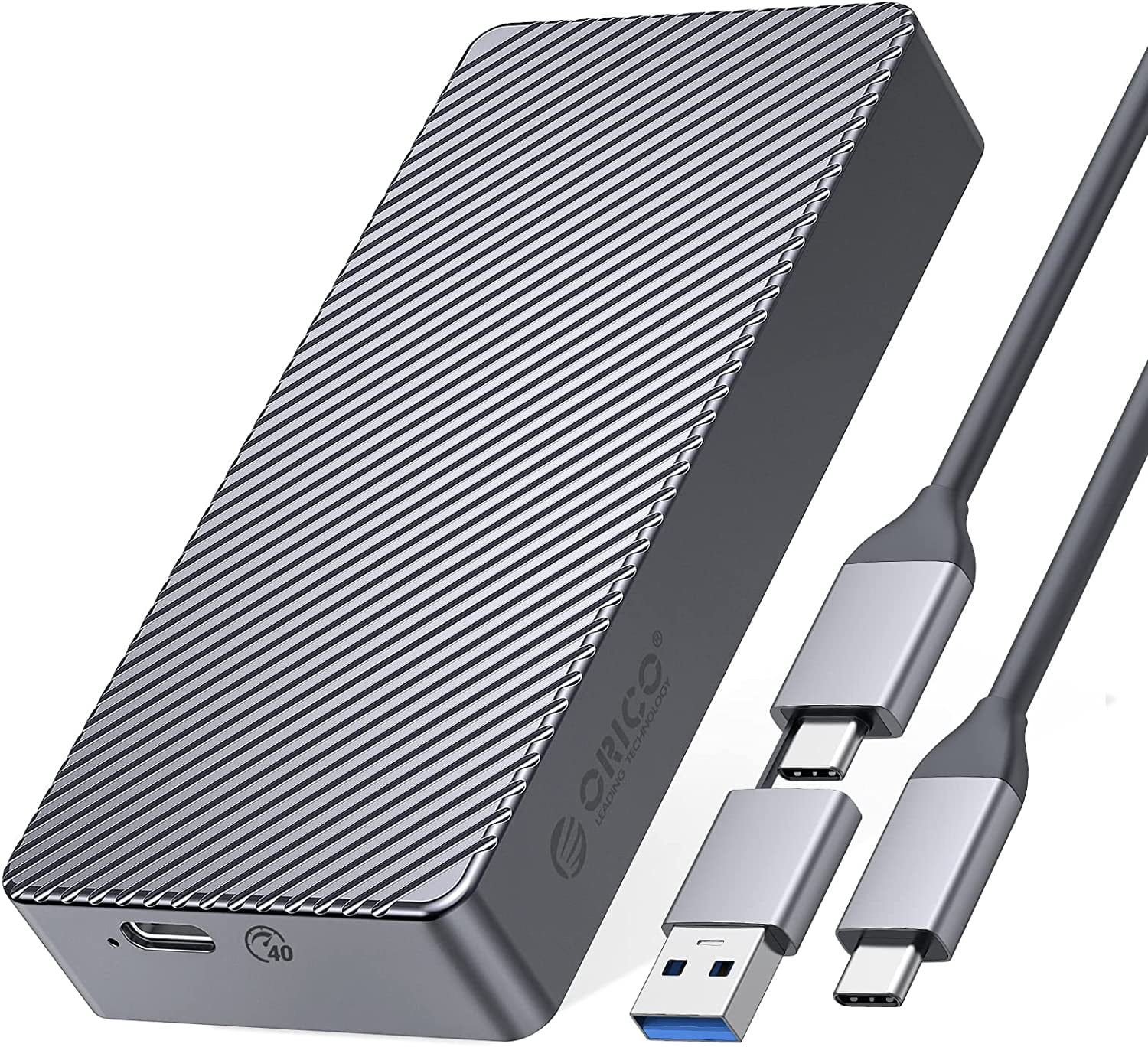 ORICO NVMe Enclosure 4TB USB4 40Gbps M.2 NVMe Enclosure USB-C Aluminum Adapter External Drive Enclosure Thunderbolt 3/4 USB3.2/3.1/3.0/ Type C - Walmart.com