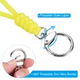 thumbnail image 4 of Uxcell 5" Paracord Lanyard Clasp Wrist Cord Strap Badge Holder, Yellow 3 Pack, 4 of 5