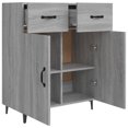 thumbnail image 5 of vidaXL Sideboard Grey Sonoma 69.5x34x90 cm Engineered Wood, 5 of 5