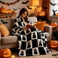 thumbnail image 6 of sruoe Halloween Blanket Soft Plush Cozy Halloween Decorations, Halloween Blankets and Throws for Sofa, Living Room Bedroom Couch, Easy Care Machine Washable Fade Resistant Warm., 6 of 7