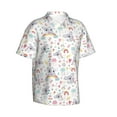 thumbnail image 3 of Xecao Cute Koala print Hawaiian shirt - a stylish short-sleeve button-down for men, perfect for casual beach and tropical outings., 3 of 9
