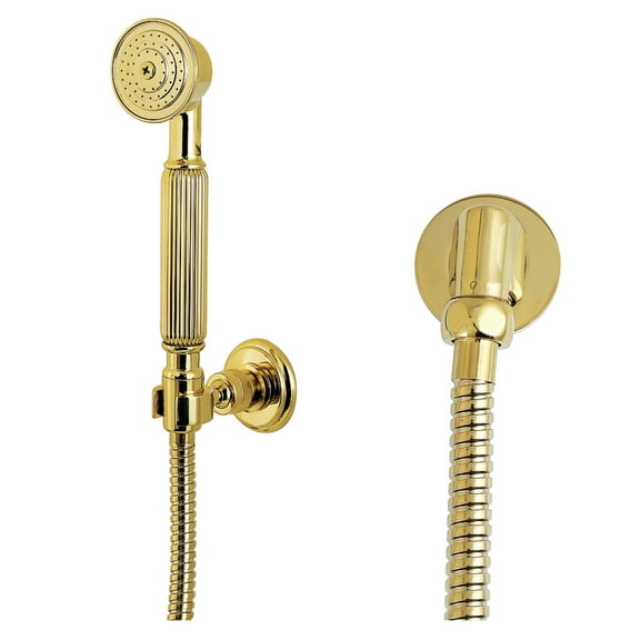 Kingston Brass KX1072SE Vintage Hand Shower Kit, Polished Brass