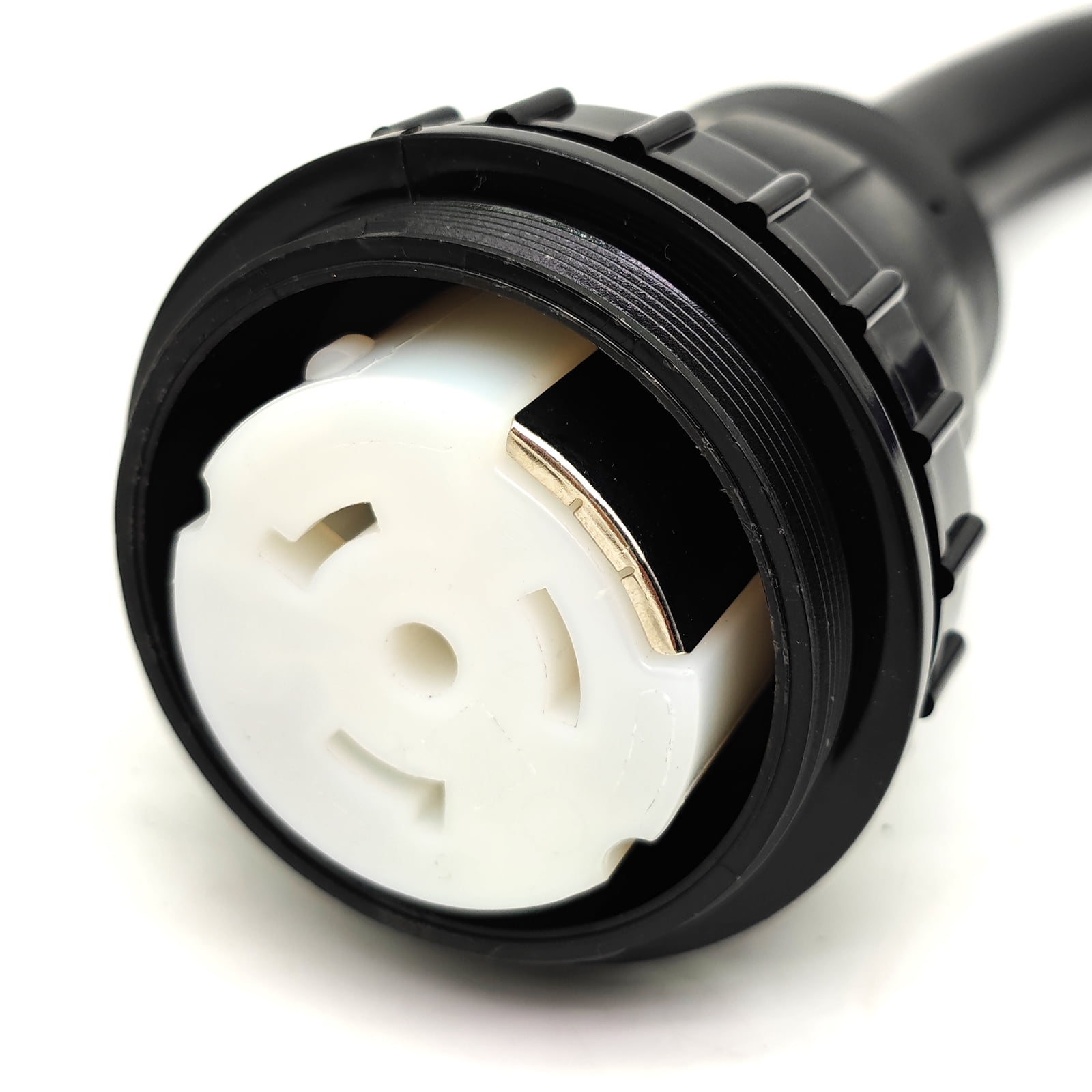 Parkworld 63043 RV Shore Power 50A Extension Cord Adapter , NEMA 14-50P to SS2-50R Straight Plug for Generator (1.5FT)