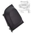 thumbnail image 3 of Front Fog Light Trim Front Fog Lamp Bezel Cover Front Fog Light Cover Shockproof Waterproof ABS Material Direct Replacement for Vehicle Model with Stylish, 3 of 7