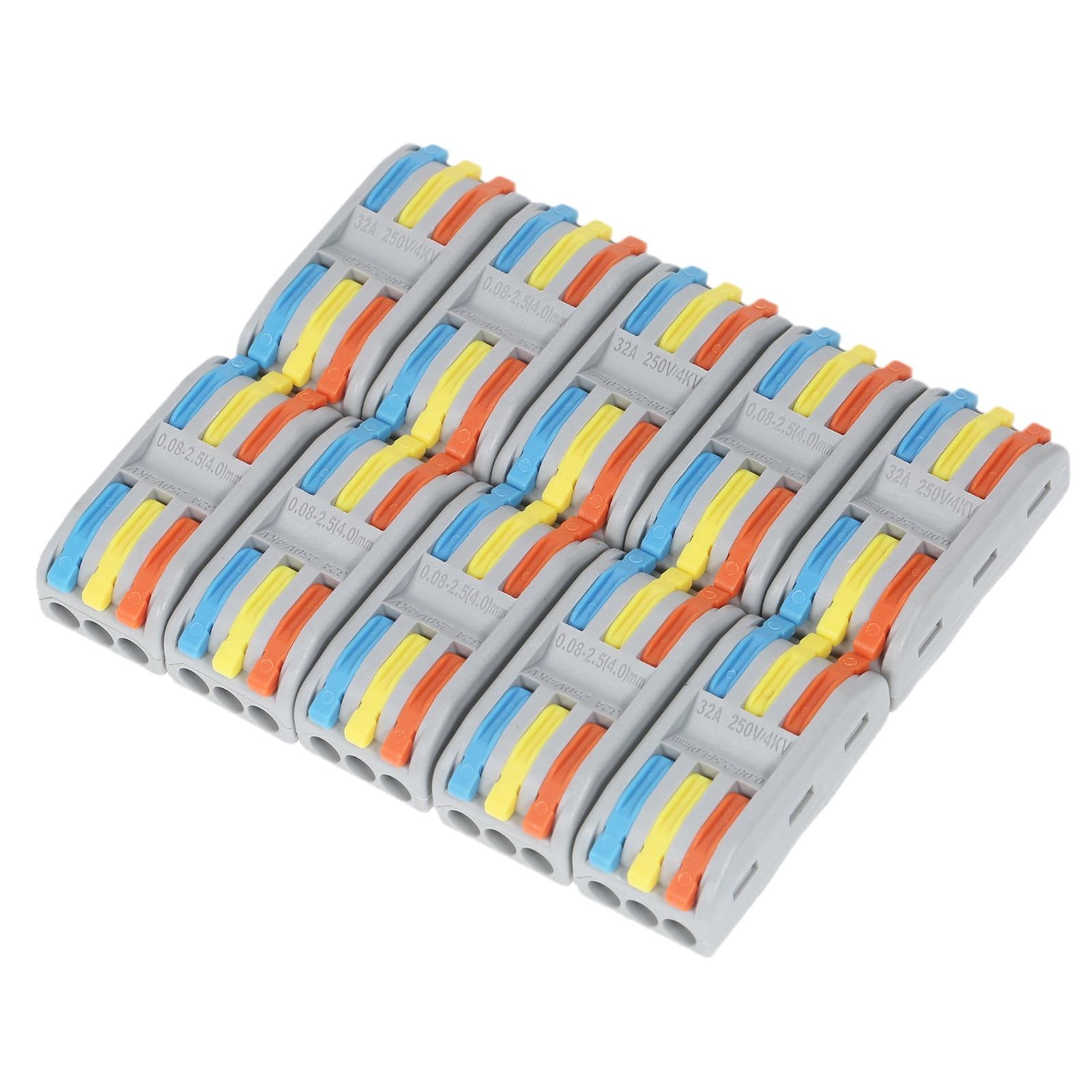 10pcs Wire Connectors Compact Splicing Connectors Cable Connector Set
