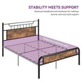 thumbnail image 4 of Uforic Farmhouse Full Size Metal Bed Frame with Headboard & Soundproof Cotton, Adult and Teen, 4 of 8