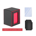 thumbnail image 2 of Boîte de Cartes à Collectionner Premium pour Protéger les Cartes Boîte de Cartes à Collectionner Adaptée pour Deck Boîte de Cartes en Cuir Rouge,1 * Boîte de Cartes à Collectionner 1 * Porte-Cartes 2 * Séparateur,Rouge, 2 of 8