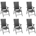 thumbnail image 3 of vidaXL 7 Piece Patio Dining Set Black and Brown, 3 of 11