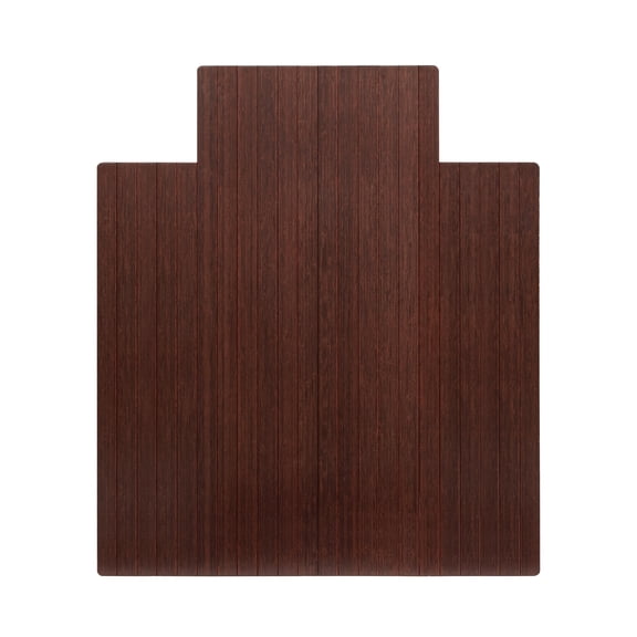 Bamboo Roll-Up Chairmat, 44" x 52", with lip