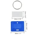 thumbnail image 3 of Uxcell 28x22mm Plastic Key Tags with Split Keyring Blue 15 Count, 3 of 4