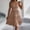 Khaki, variant on Sundress Solid Sleeveless Sling Backless Shirred Layered Ruched Summer Casual Outfit