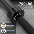 thumbnail image 4 of TEQIN 7FT Barbell Bar, 2" Standard Straight Barbell Bars for Weight Lifting Bar for Bench Press/Squats/Hip Thrusts/Lunges/Biceps Home Gym Weight Bar,700LB Capacity, 4 of 6