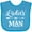 Turquoise, variant on Inktastic Valentine Boys Ladies Man Boys Baby Bib