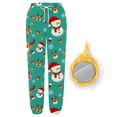 thumbnail image 3 of Gibobby pantalones deportivos Mujer Otoño e Invierno Casual moda Navidad divertido impreso cintura elástica pantalones deportivos pantalones casuales (Glauco, L), 3 of 5